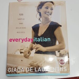 Everyday Italian Cookbook by Giada De Laurentiis - Teal & Pink Accents